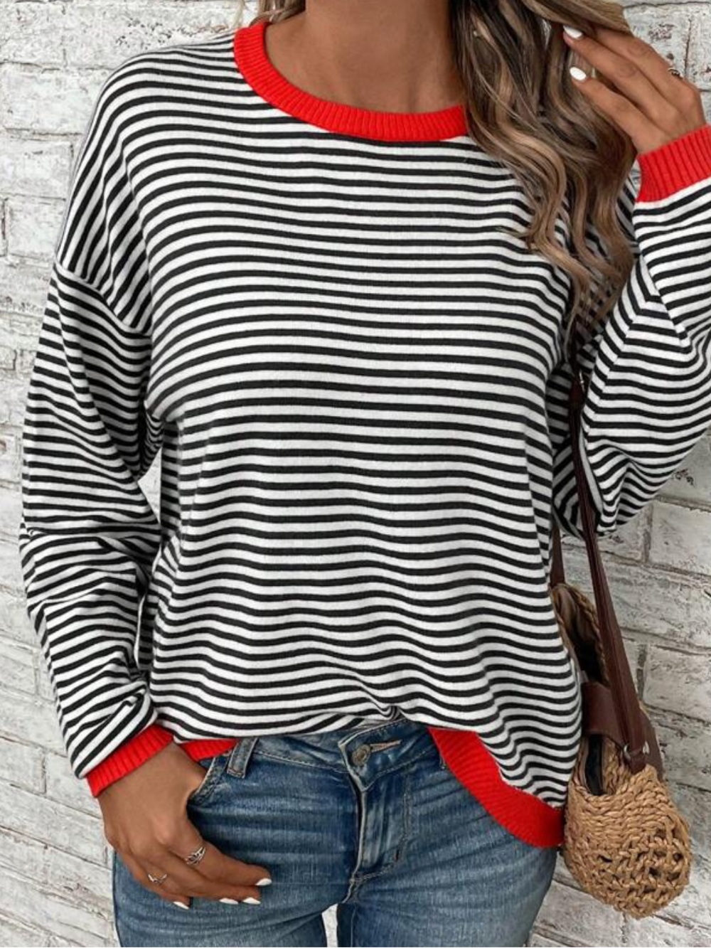 EUC Emery Rose Mixed Stripe Sweater